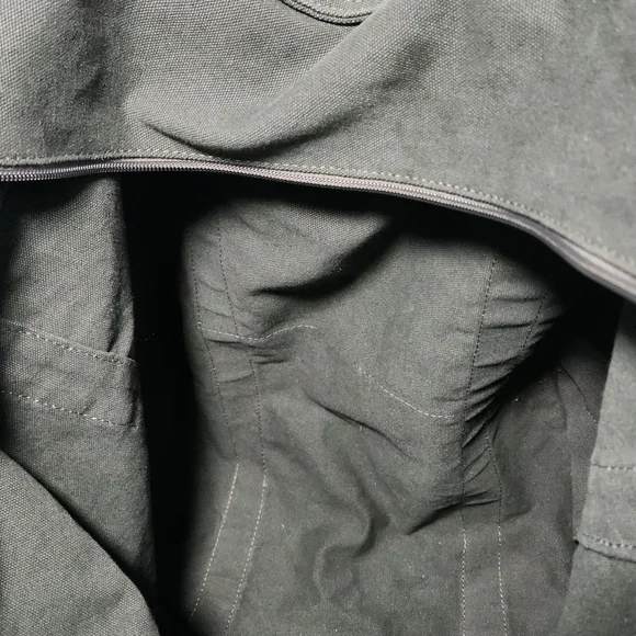 Orvis Forest Green and Tan Fishing Tackle Canvas Tote - Picture 8 of 9